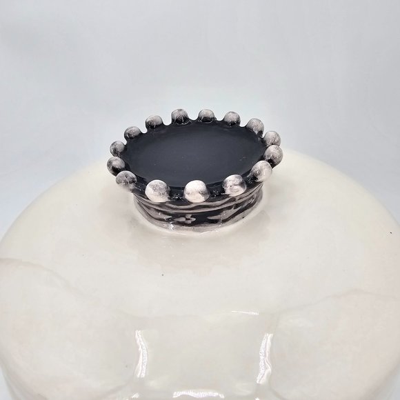 RARE Rae Dunn Ceramic Small Script Bone "GOOD DOG" Canister/Treat Jar Crown Lid - Picture 10 of 15